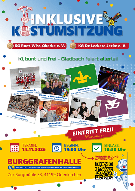 INKLUSIVE KOSTÜMSITZUNG 2026